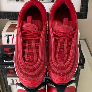 Nike air max 97  size 6 Red on red